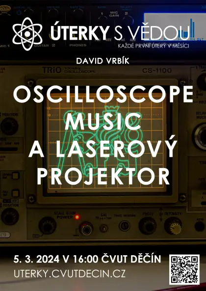Oscilloscope music a laserový projektor